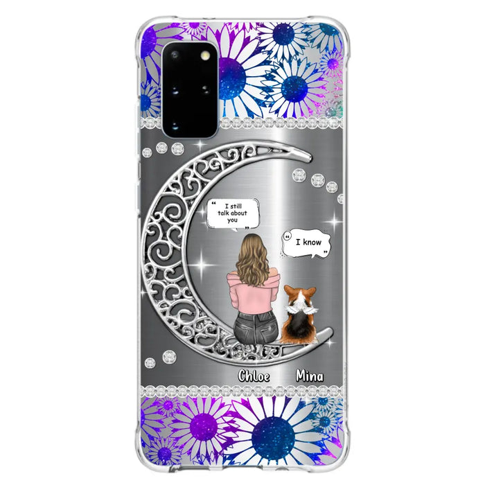 Custom Personalized To The Moon & Back Pet Phone Case - Memorial Gift Idea For Dog/ Cat/ Rabbits Owners - Up to 4 Dogs/ Cats/ Rabbits - Case For iPhone And Samsung