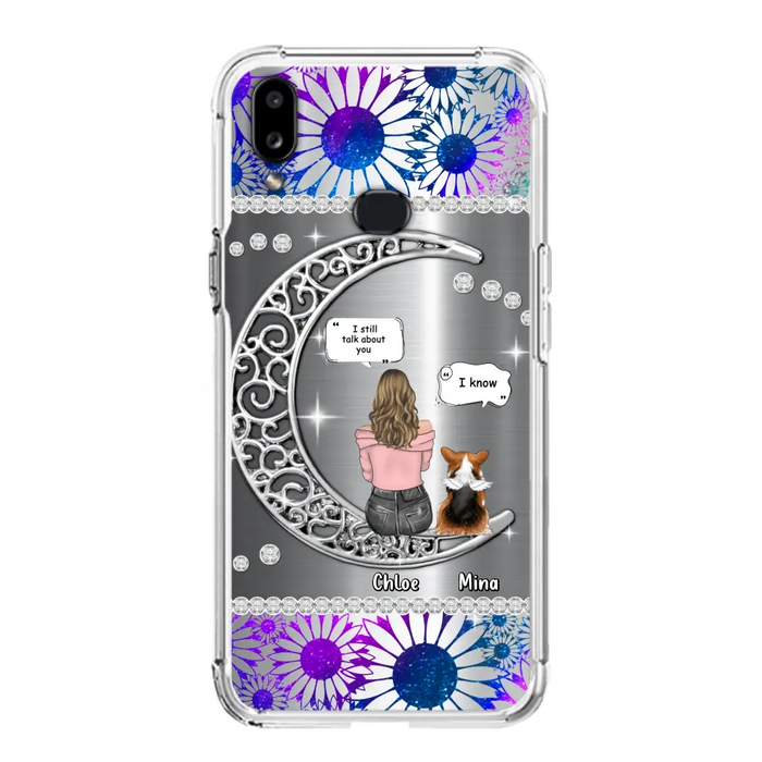 Custom Personalized To The Moon & Back Pet Phone Case - Memorial Gift Idea For Dog/ Cat/ Rabbits Owners - Up to 4 Dogs/ Cats/ Rabbits - Case For iPhone And Samsung