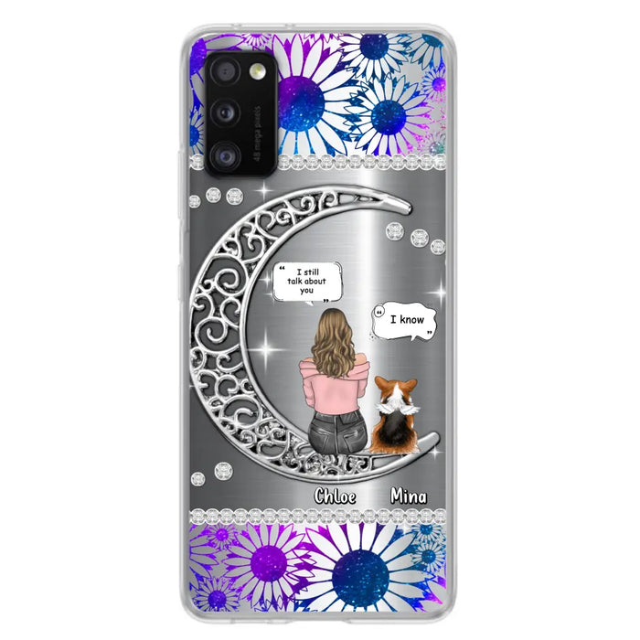 Custom Personalized To The Moon & Back Pet Phone Case - Memorial Gift Idea For Dog/ Cat/ Rabbits Owners - Up to 4 Dogs/ Cats/ Rabbits - Case For iPhone And Samsung