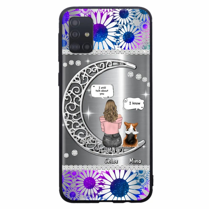 Custom Personalized To The Moon & Back Pet Phone Case - Memorial Gift Idea For Dog/ Cat/ Rabbits Owners - Up to 4 Dogs/ Cats/ Rabbits - Case For iPhone And Samsung