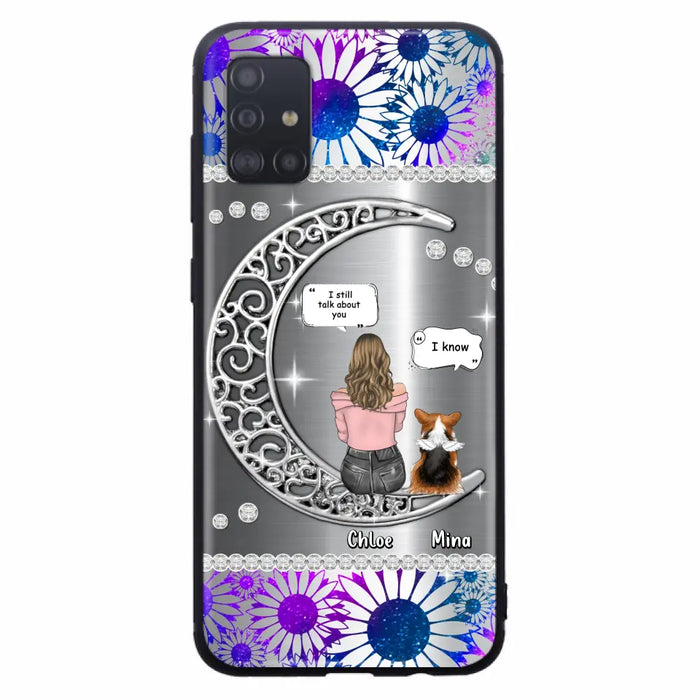 Custom Personalized To The Moon & Back Pet Phone Case - Memorial Gift Idea For Dog/ Cat/ Rabbits Owners - Up to 4 Dogs/ Cats/ Rabbits - Case For iPhone And Samsung