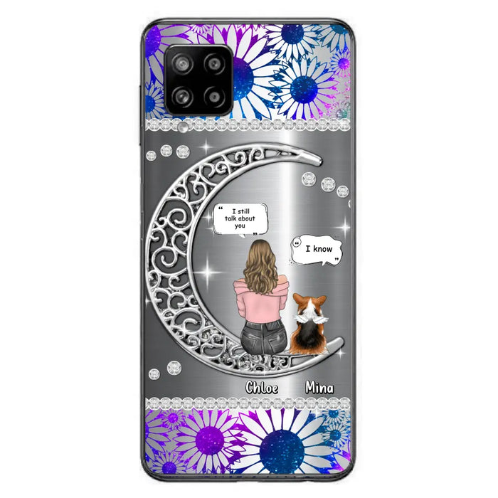 Custom Personalized To The Moon & Back Pet Phone Case - Memorial Gift Idea For Dog/ Cat/ Rabbits Owners - Up to 4 Dogs/ Cats/ Rabbits - Case For iPhone And Samsung