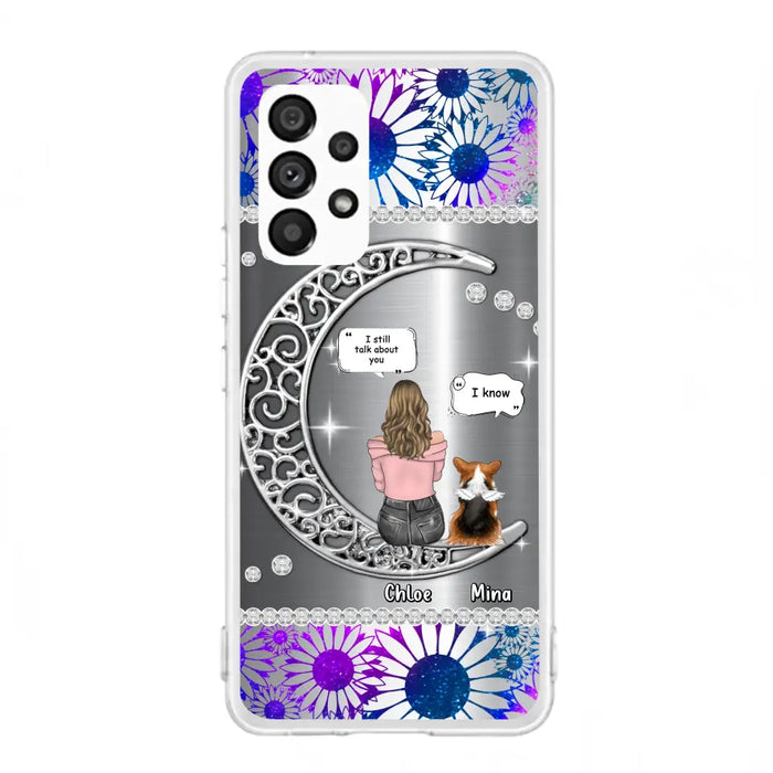 Custom Personalized To The Moon & Back Pet Phone Case - Memorial Gift Idea For Dog/ Cat/ Rabbits Owners - Up to 4 Dogs/ Cats/ Rabbits - Case For iPhone And Samsung