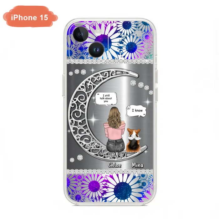 Custom Personalized To The Moon & Back Pet Phone Case - Memorial Gift Idea For Dog/ Cat/ Rabbits Owners - Up to 4 Dogs/ Cats/ Rabbits - Case For iPhone And Samsung