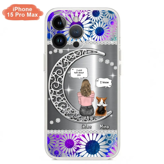 Custom Personalized To The Moon & Back Pet Phone Case - Memorial Gift Idea For Dog/ Cat/ Rabbits Owners - Up to 4 Dogs/ Cats/ Rabbits - Case For iPhone And Samsung