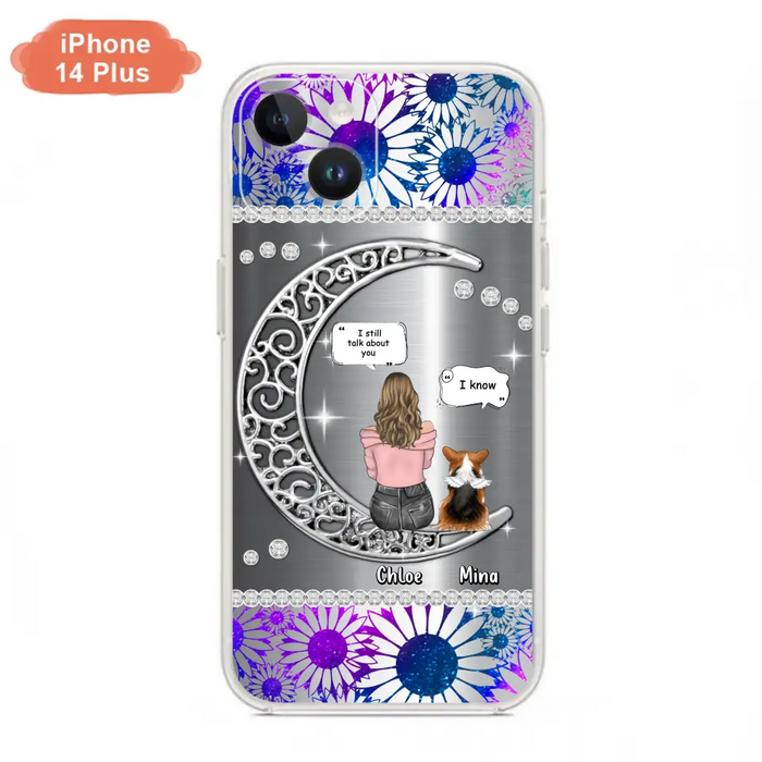 Custom Personalized To The Moon & Back Pet Phone Case - Memorial Gift Idea For Dog/ Cat/ Rabbits Owners - Up to 4 Dogs/ Cats/ Rabbits - Case For iPhone And Samsung