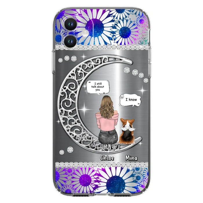 Custom Personalized To The Moon & Back Pet Phone Case - Memorial Gift Idea For Dog/ Cat/ Rabbits Owners - Up to 4 Dogs/ Cats/ Rabbits - Case For iPhone And Samsung