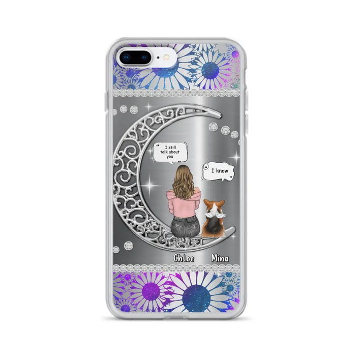 Custom Personalized To The Moon & Back Pet Phone Case - Memorial Gift Idea For Dog/ Cat/ Rabbits Owners - Up to 4 Dogs/ Cats/ Rabbits - Case For iPhone And Samsung