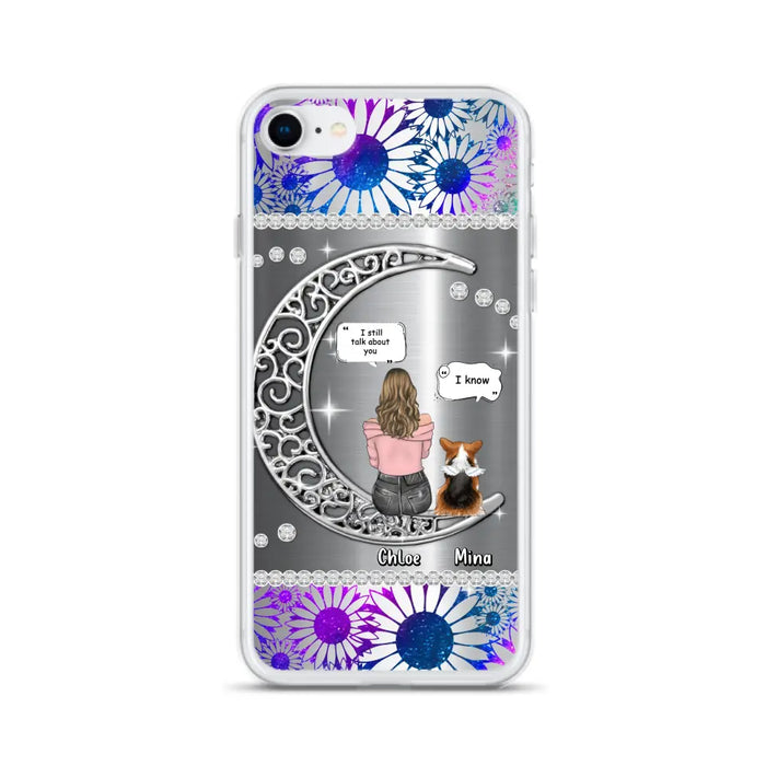 Custom Personalized To The Moon & Back Pet Phone Case - Memorial Gift Idea For Dog/ Cat/ Rabbits Owners - Up to 4 Dogs/ Cats/ Rabbits - Case For iPhone And Samsung