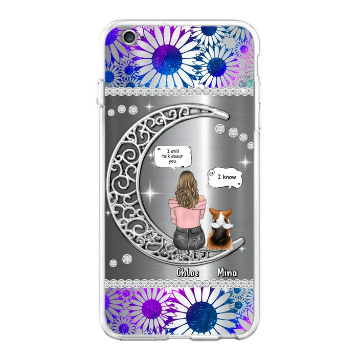 Custom Personalized To The Moon & Back Pet Phone Case - Memorial Gift Idea For Dog/ Cat/ Rabbits Owners - Up to 4 Dogs/ Cats/ Rabbits - Case For iPhone And Samsung