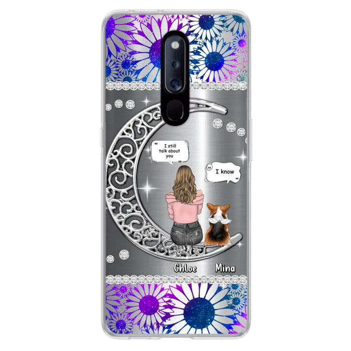 Custom Personalized To The Moon & Back Silver Pet Phone Case - Memorial Gift Idea For Dog/ Cat/ Rabbits Owners - Up to 4 Dogs/ Cats/ Rabbits - Case For Xiaomi/ Oppo/ Huawei