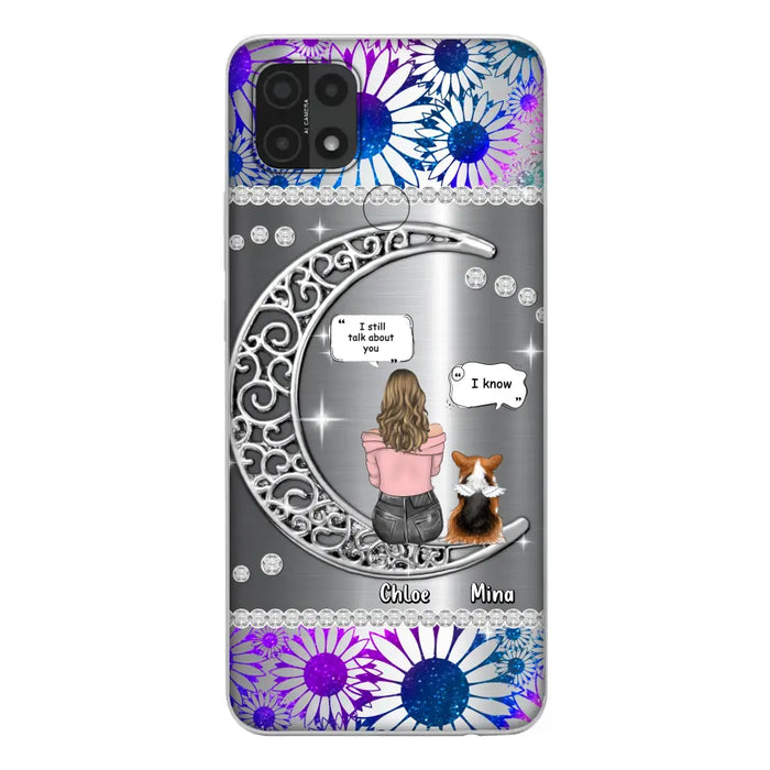 Custom Personalized To The Moon & Back Silver Pet Phone Case - Memorial Gift Idea For Dog/ Cat/ Rabbits Owners - Up to 4 Dogs/ Cats/ Rabbits - Case For Xiaomi/ Oppo/ Huawei