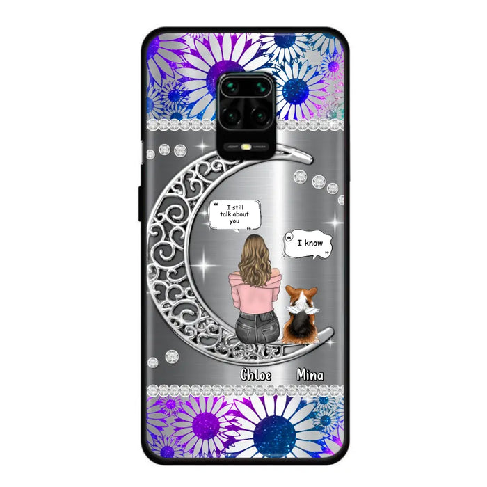 Custom Personalized To The Moon & Back Silver Pet Phone Case - Memorial Gift Idea For Dog/ Cat/ Rabbits Owners - Up to 4 Dogs/ Cats/ Rabbits - Case For Xiaomi/ Oppo/ Huawei