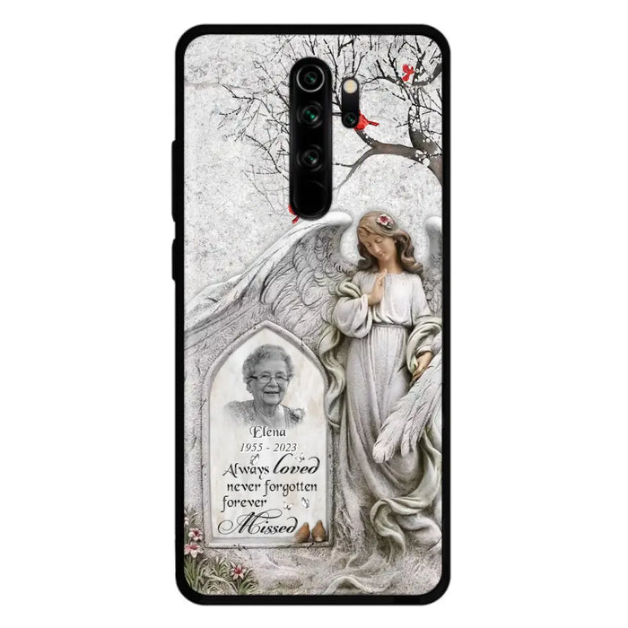 Custom Personalized Angel Memorial Phone Case - Upload Photo - Memorial Gift Idea For Family Member - Always Loved Never Forgotten Forever Missed - Case For Xiaomi/ Oppo/ Huawei