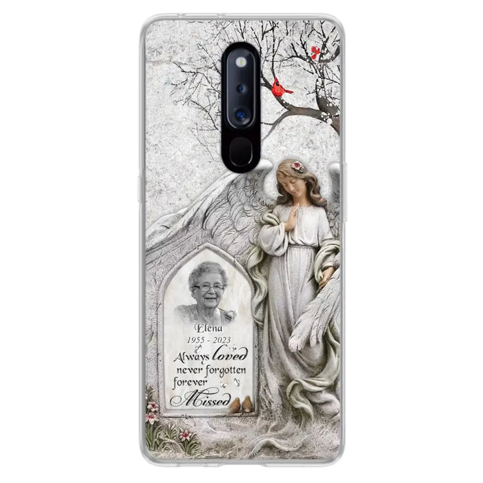 Custom Personalized Angel Memorial Phone Case - Upload Photo - Memorial Gift Idea For Family Member - Always Loved Never Forgotten Forever Missed - Case For Xiaomi/ Oppo/ Huawei