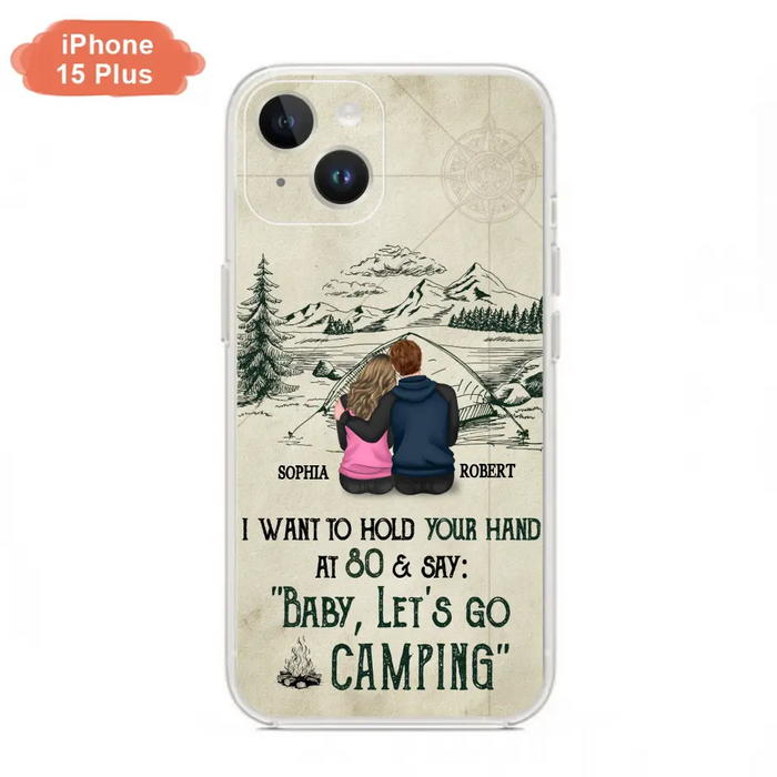 Custom Personalized Couple Phone Case - Gift Idea For Couple - Case For iPhone/Samsung - Baby Let's Go Camping