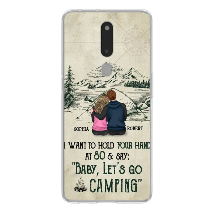 Custom Personalized Couple Phone Case - Gift Idea For Couple - Case For Oppo/Xiaomi/Huawei - Baby Let's Go Camping