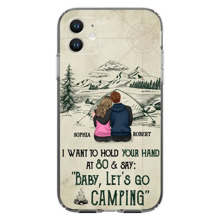 Custom Personalized Couple Phone Case - Gift Idea For Couple - Case For iPhone/Samsung - Baby Let's Go Camping