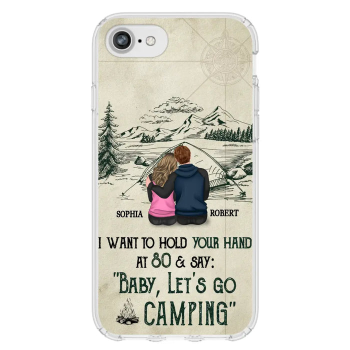 Custom Personalized Couple Phone Case - Gift Idea For Couple - Case For iPhone/Samsung - Baby Let's Go Camping