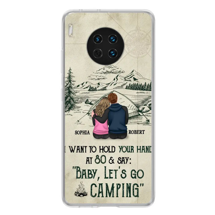 Custom Personalized Couple Phone Case - Gift Idea For Couple - Case For Oppo/Xiaomi/Huawei - Baby Let's Go Camping