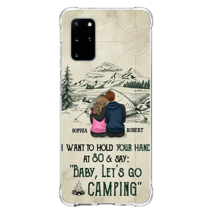 Custom Personalized Couple Phone Case - Gift Idea For Couple - Case For iPhone/Samsung - Baby Let's Go Camping