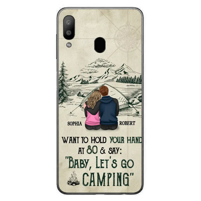 Custom Personalized Couple Phone Case - Gift Idea For Couple - Case For iPhone/Samsung - Baby Let's Go Camping