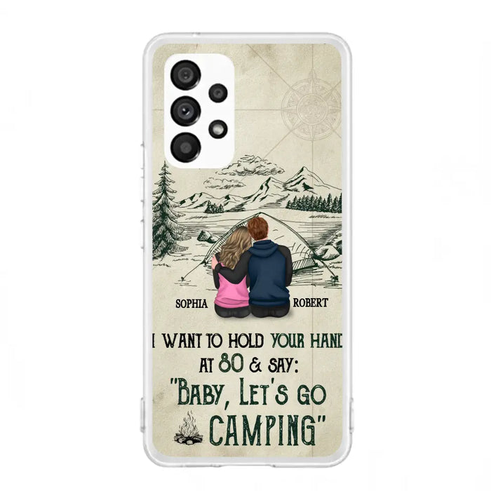 Custom Personalized Couple Phone Case - Gift Idea For Couple - Case For iPhone/Samsung - Baby Let's Go Camping