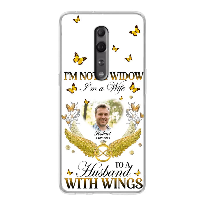 Custom Personalized Memorial Husband Phone Case - Memorial Gift Idea - I'm Not A Widow I'm A Wife To A Husband With Wings - Case For Xiaomi/ Oppo/ Huawei