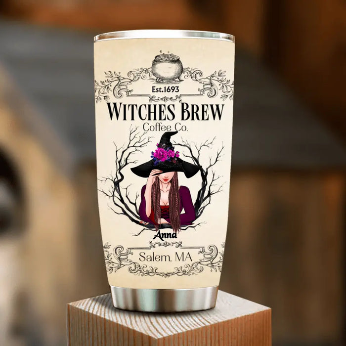 Custom Personalized Witch Tumbler - Gift Idea For Witch Lovers - Witches Brew Coffee