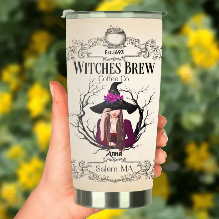 Custom Personalized Witch Tumbler - Gift Idea For Witch Lovers - Witches Brew Coffee