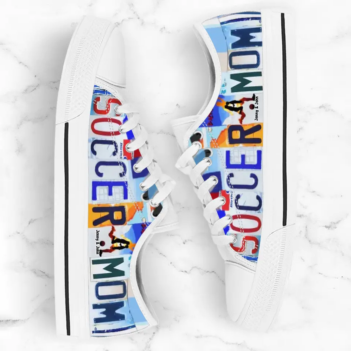 Custom Soccer Mom Sneakers - Gift Idea For Mother