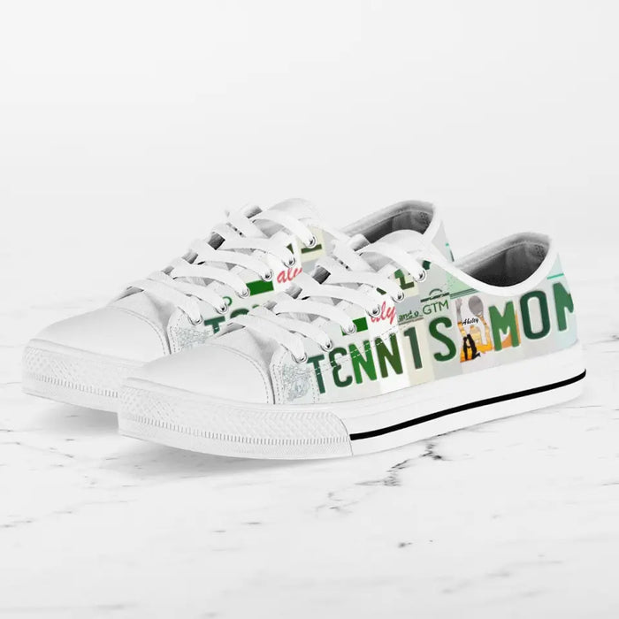 Custom Tennis Mom Sneakers - Gift Idea For Mother/ Tennis Lover