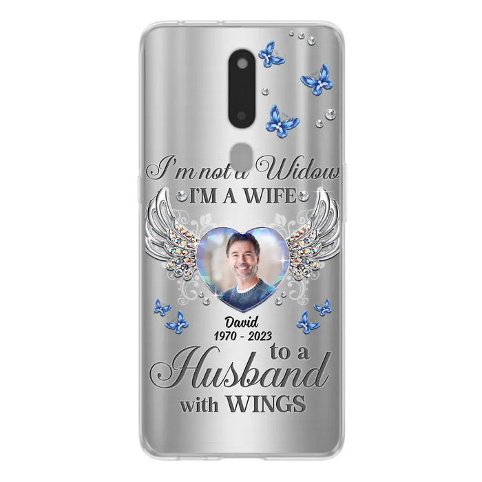 Personalized Memorial Husband Phone Case - Memorial Gift Idea - I'm Not A Widow I'm A Wife To A Husband With Wings - Case For Xiaomi/ Oppo/ Huawei