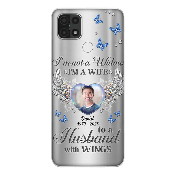 Personalized Memorial Husband Phone Case - Memorial Gift Idea - I'm Not A Widow I'm A Wife To A Husband With Wings - Case For Xiaomi/ Oppo/ Huawei