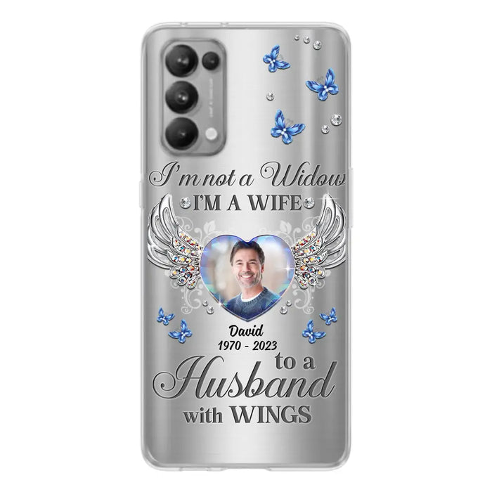 Personalized Memorial Husband Phone Case - Memorial Gift Idea - I'm Not A Widow I'm A Wife To A Husband With Wings - Case For Xiaomi/ Oppo/ Huawei