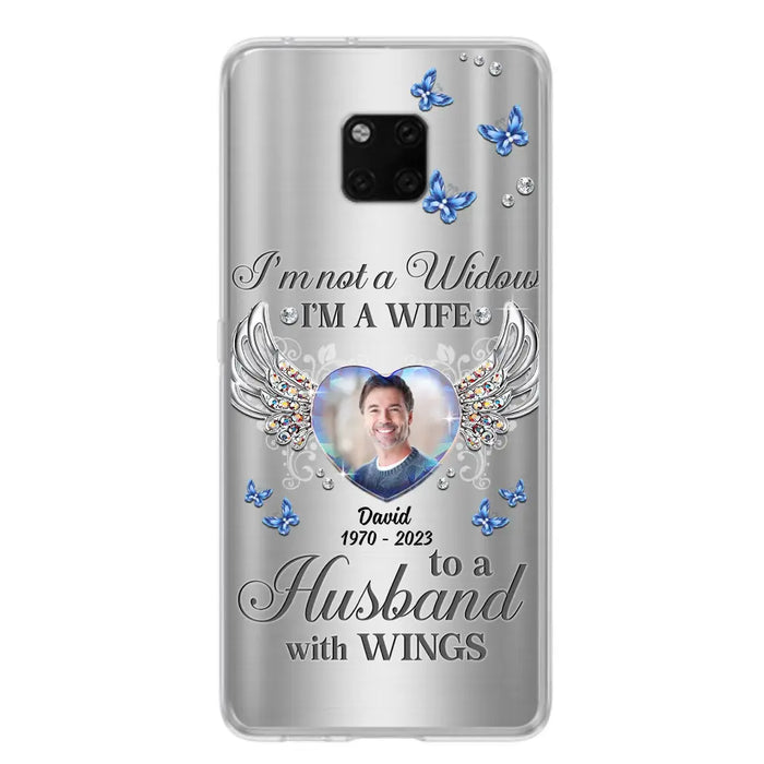 Personalized Memorial Husband Phone Case - Memorial Gift Idea - I'm Not A Widow I'm A Wife To A Husband With Wings - Case For Xiaomi/ Oppo/ Huawei