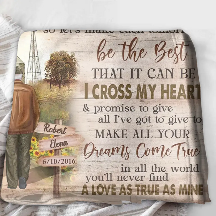 You Will Always Be The Miracle - Personalized Couple Quilt/ Single Layer Fleece Blanket - Gift Idea For Couple/ Husband/ Wife