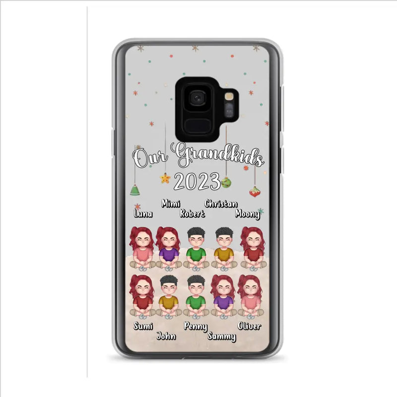 Personalized Grandkids Phone Case - Gift Idea For Grandma - Up to 10 Grandkids - Our Grandkids 2023