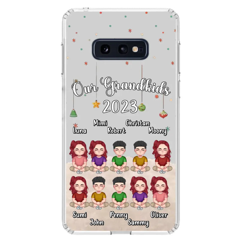 Personalized Grandkids Phone Case - Gift Idea For Grandma - Up to 10 Grandkids - Our Grandkids 2023
