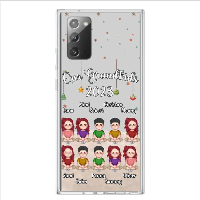 Custom Personalized Grandkids Phone Case - Gift Idea For Grandma - Upto 10 Grandkids - Our Grandkids 2023