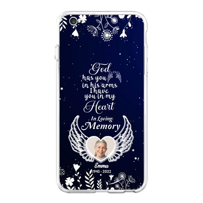 Personalized Memorial Phone Case - Memorial Gift Idea For Family - I Have You In My Heart - Case For iPhone/Samsung