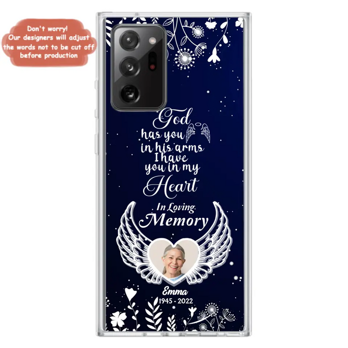 Personalized Memorial Phone Case - Memorial Gift Idea For Family - I Have You In My Heart - Case For iPhone/Samsung