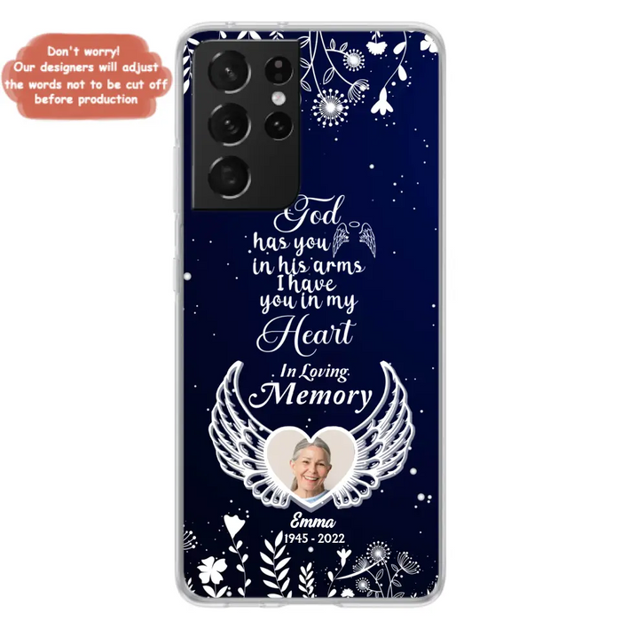 Personalized Memorial Phone Case - Memorial Gift Idea For Family - I Have You In My Heart - Case For iPhone/Samsung