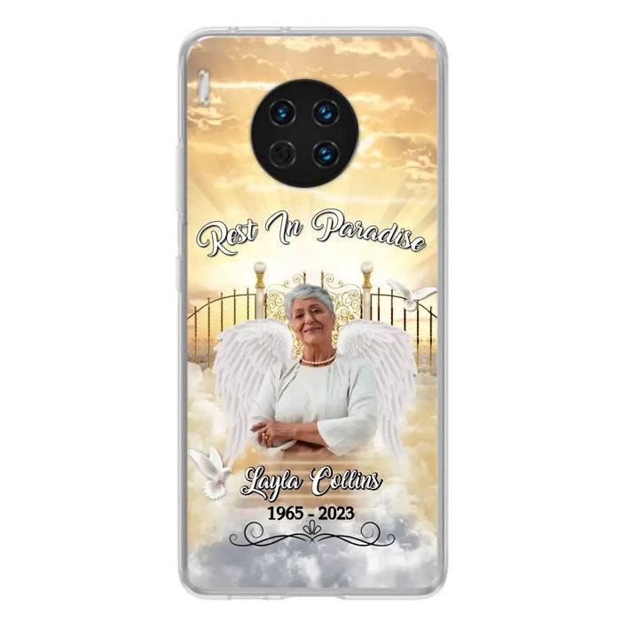 Custom Personalized Rest In Paradise Memorial Phone Case - Upload Photo - Memorial Gift Idea For Family - Case For Xiaomi/ Oppo/ Huawei