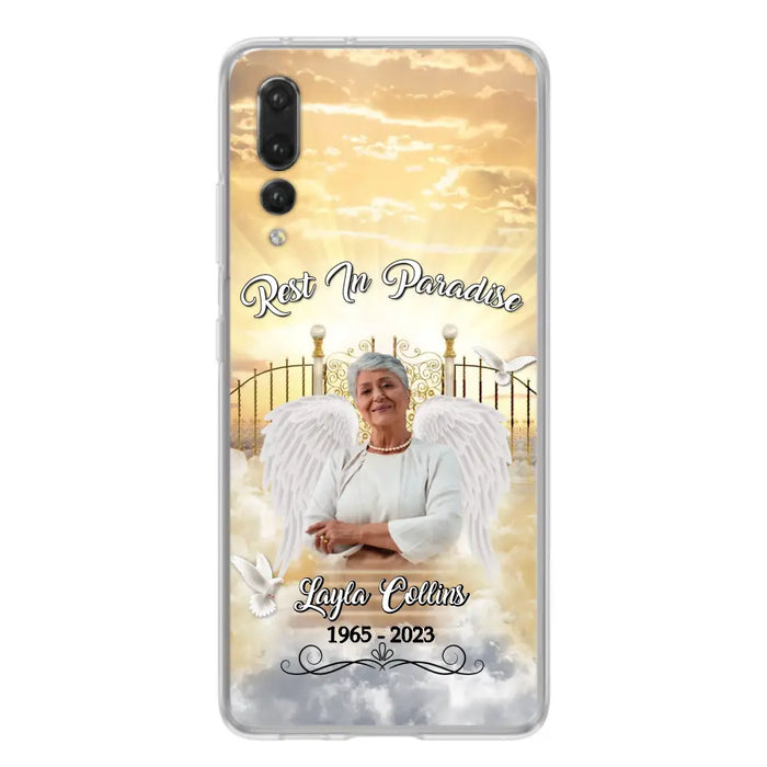 Custom Personalized Rest In Paradise Memorial Phone Case - Upload Photo - Memorial Gift Idea For Family - Case For Xiaomi/ Oppo/ Huawei