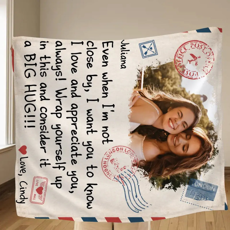 Personalized Friends Photo Quilt/Fleece Throw Blanket - Gift Idea For Besties/Sisters - Upload Photo - I Love And Appreciate You