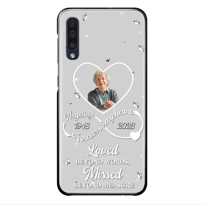 Custom Personalized Memorial Phone Case - Upload Photo - Memorial Gift Idea For Family Member - Loved Beyond Words, Missed Beyond Measure  - Case For iPhone/Samsung