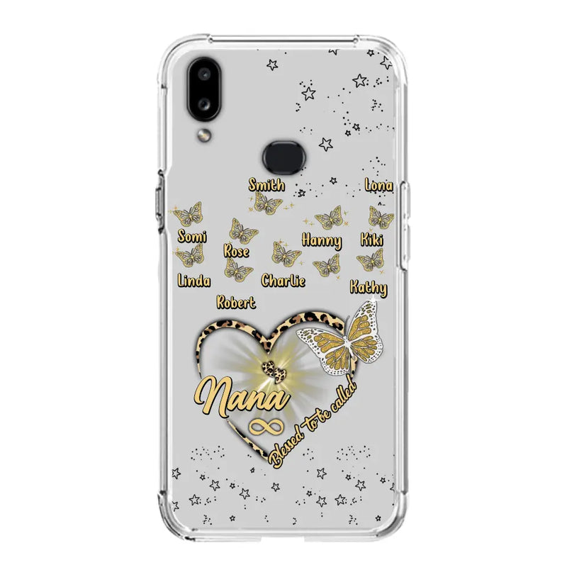 Custom Personalized Grandma Phone Case - Christmas Gift Idea For Grandma - Up to 10 Kids - Case For iPhone/Samsung  - Blessed To Be Called Nana