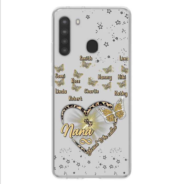 Custom Personalized Grandma Phone Case - Christmas Gift Idea For Grandma - Up to 10 Kids - Case For iPhone/Samsung  - Blessed To Be Called Nana