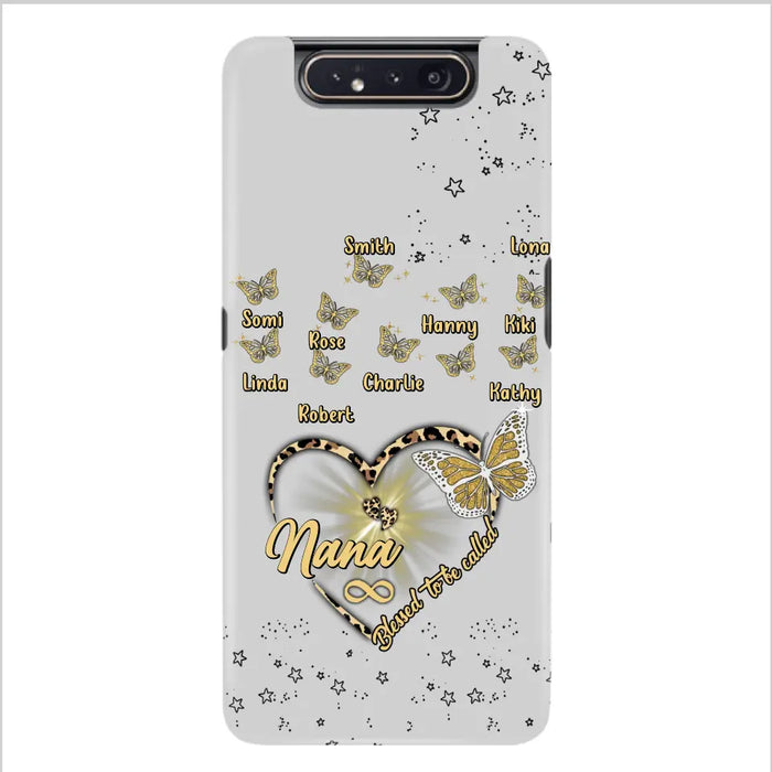 Custom Personalized Grandma Phone Case - Christmas Gift Idea For Grandma - Up to 10 Kids - Case For iPhone/Samsung  - Blessed To Be Called Nana